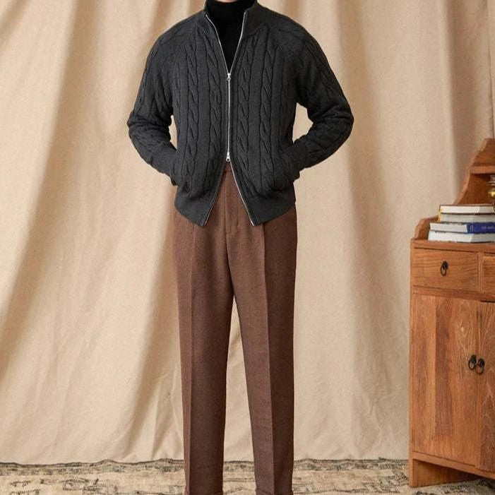 Antonios knit cardigan double zipper - Antonios