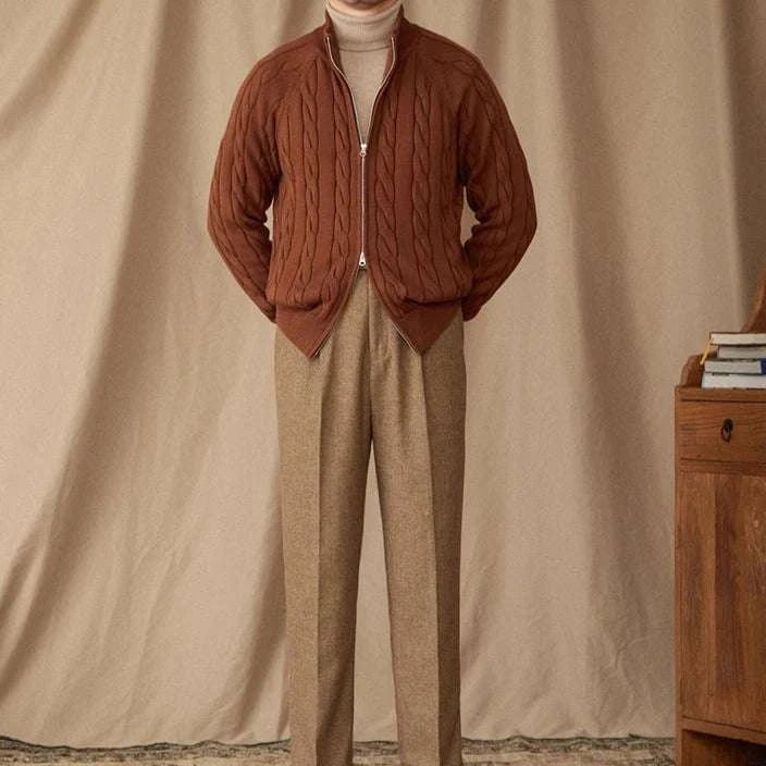 Antonios knit cardigan double zipper - Antonios