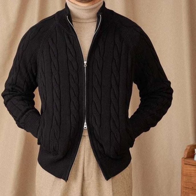 Antonios knit cardigan double zipper - Antonios