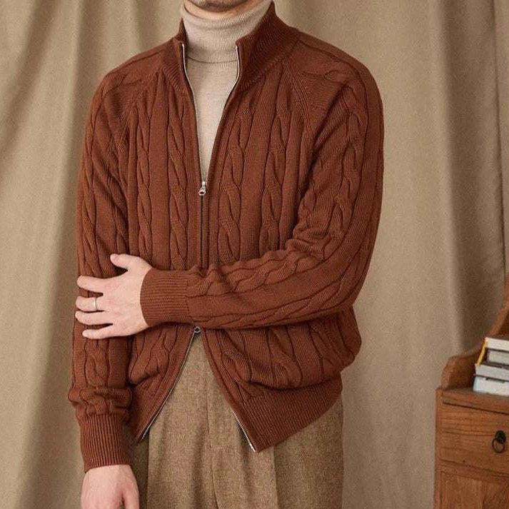 Antonios knit cardigan double zipper - Antonios