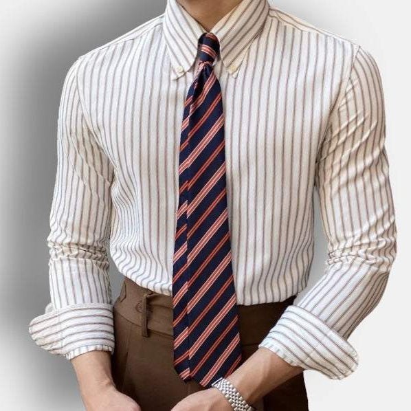 Antonios british retro striped shirt - Antonios