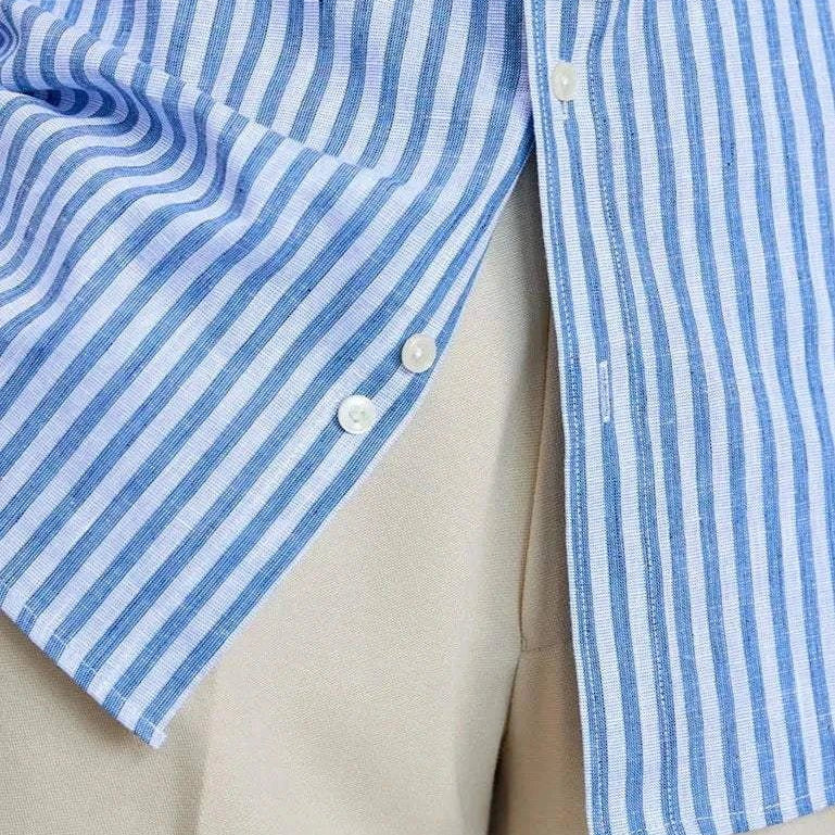 Antonios business striped long - sleeve shirt - Antonios