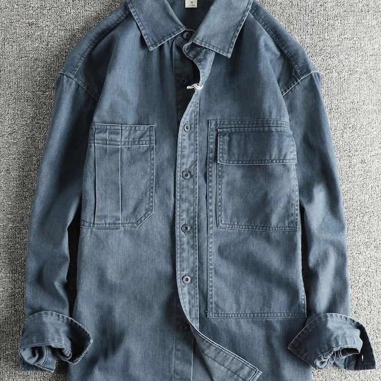 Antonios casual denim autumn shirt - Antonios