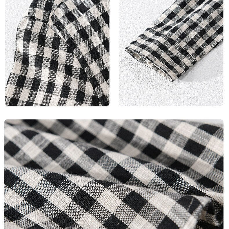 Antonios Casual Plaid Shirt 100% Cotton - Antonios
