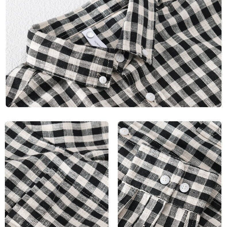 Antonios Casual Plaid Shirt 100% Cotton - Antonios