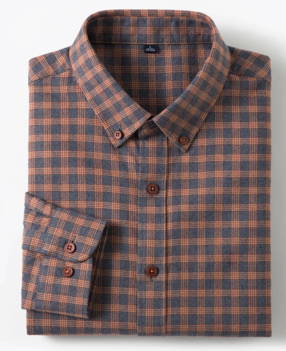 Antonios checkered business long - sleeve shirt - Antonios