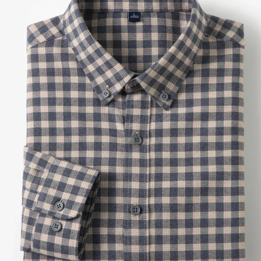 Antonios checkered business long - sleeve shirt - Antonios