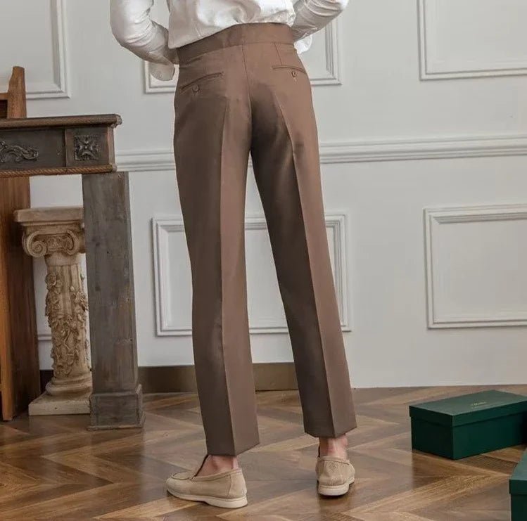 Antonios draped suit pants korean - inspired elegance - Antonios