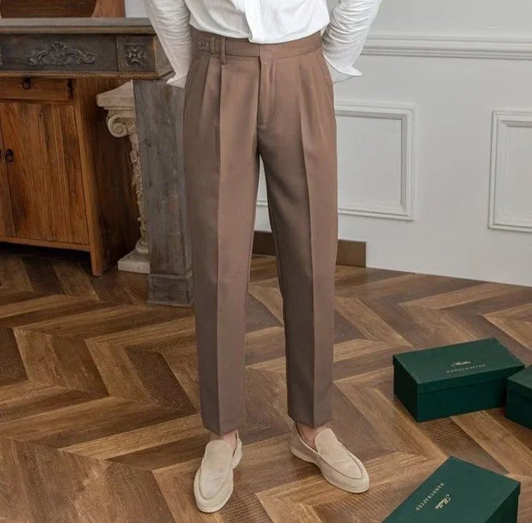 Antonios draped suit pants korean - inspired elegance - Antonios