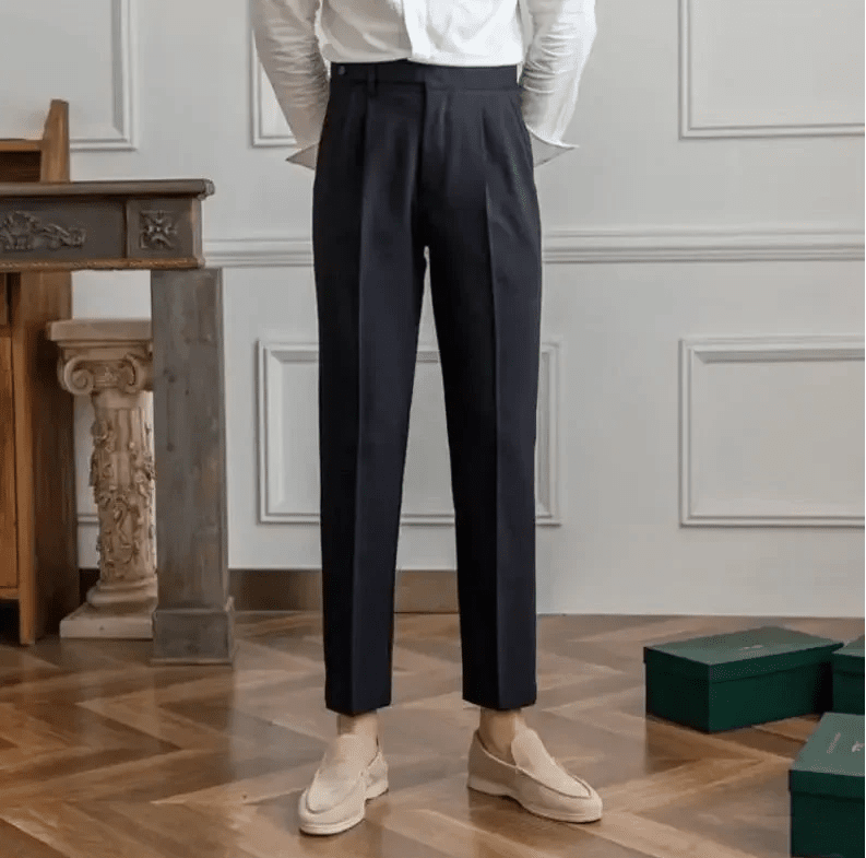 Antonios draped suit pants korean - inspired elegance - Antonios