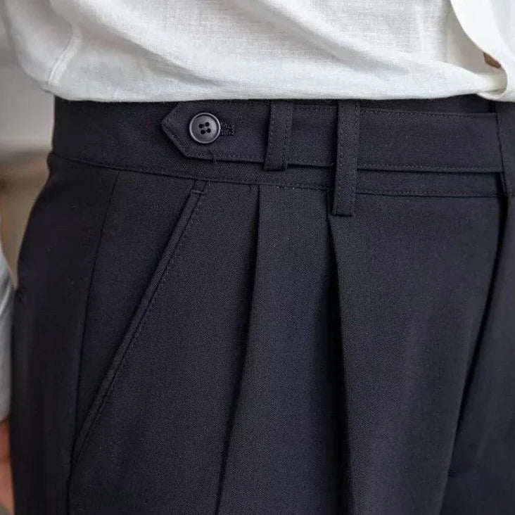 Antonios draped suit pants korean - inspired elegance - Antonios