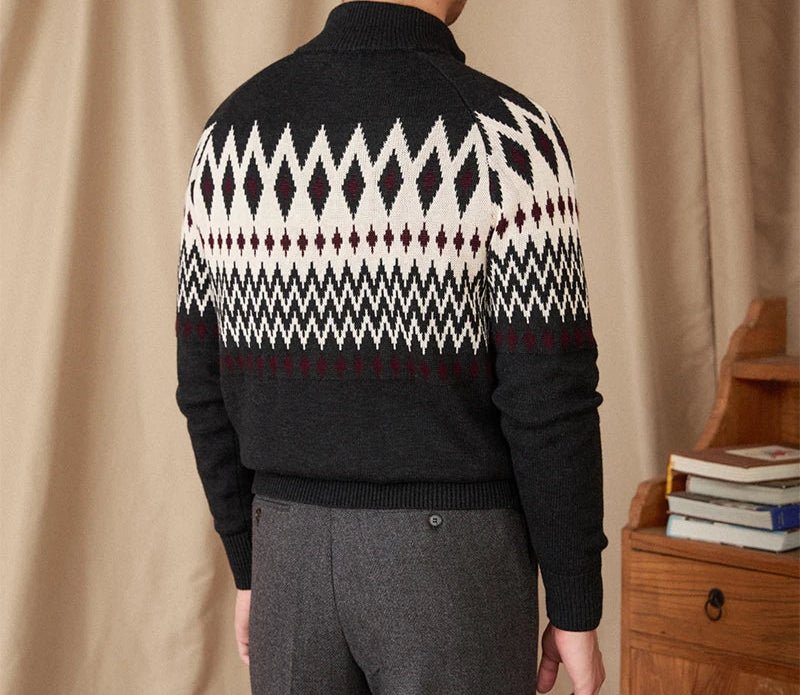 Antonios indiana totem wool knit cardigan - Antonios