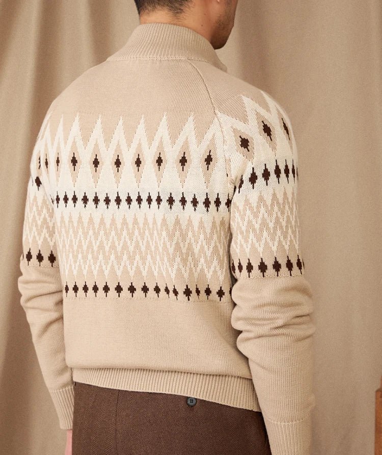 Antonios indiana totem wool knit cardigan - Antonios