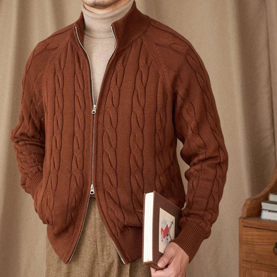 Antonios knit cardigan double zipper - Antonios