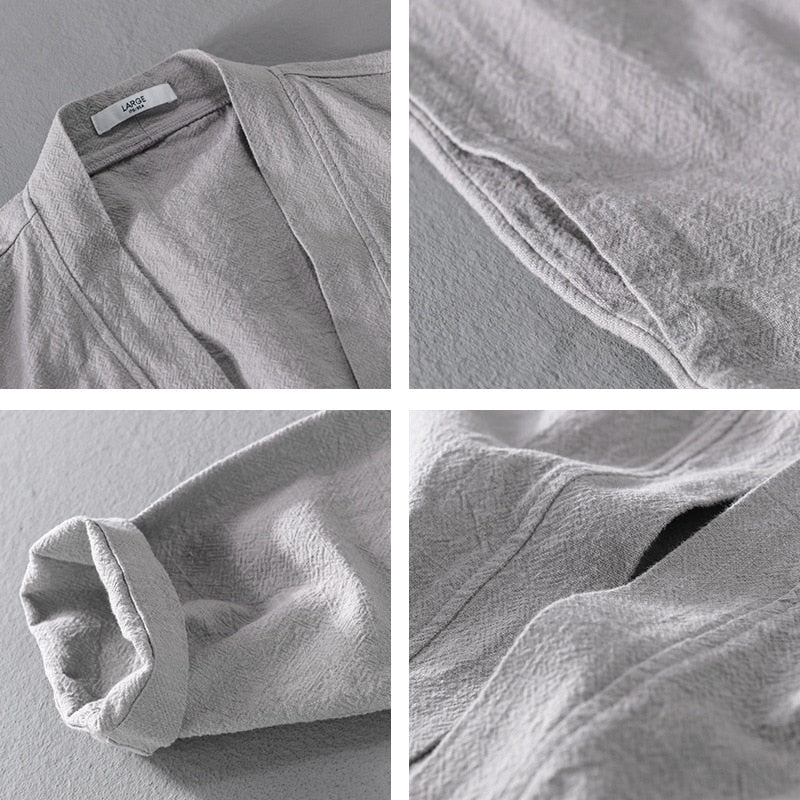 Antonios Linen Long - Sleeved Shirt - Antonios