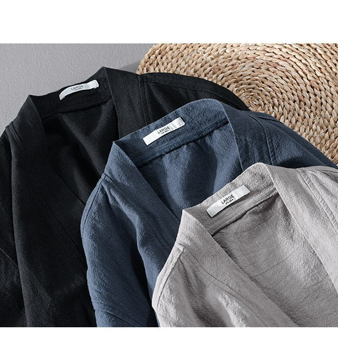 Antonios Linen Long - Sleeved Shirt - Antonios