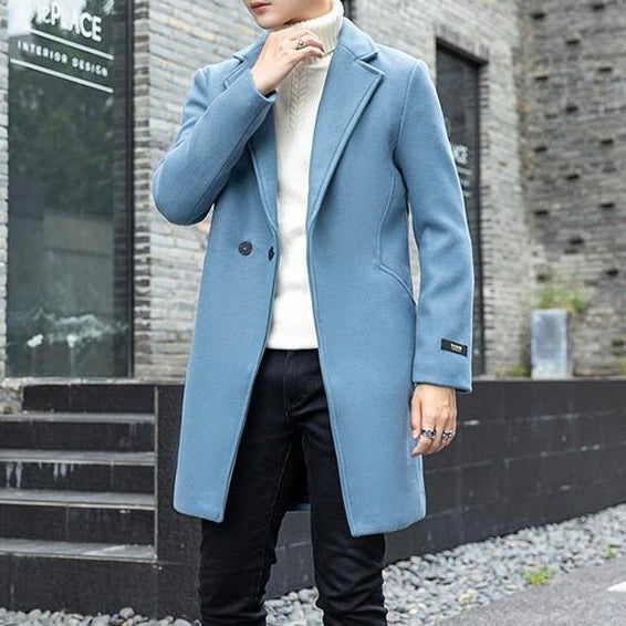 Antonios Long Wool Coat Men - Antonios