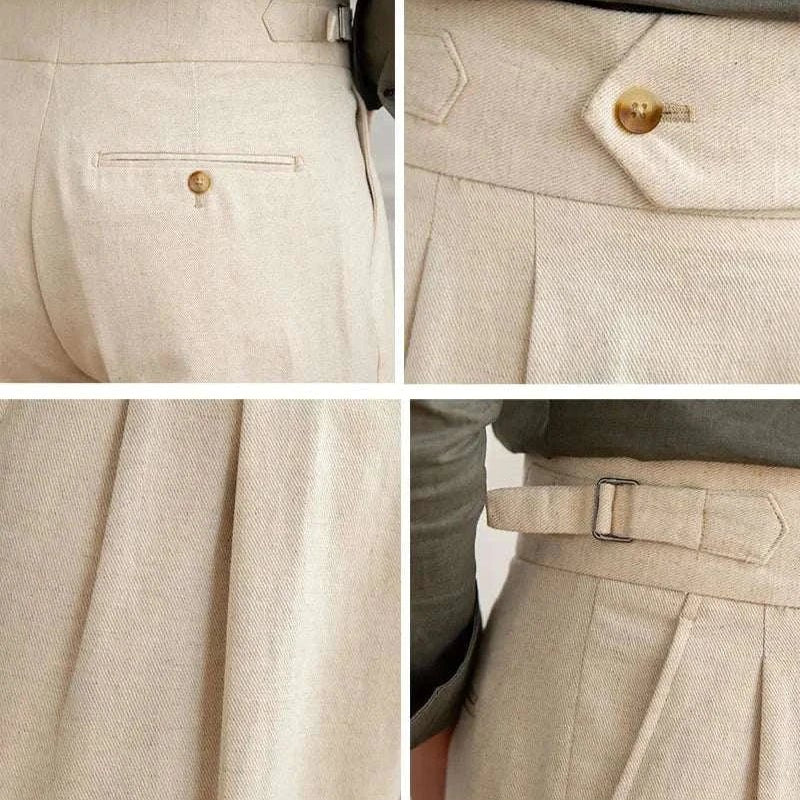 Antonios naples cotton - linen pants summer comfort fit - Antonios