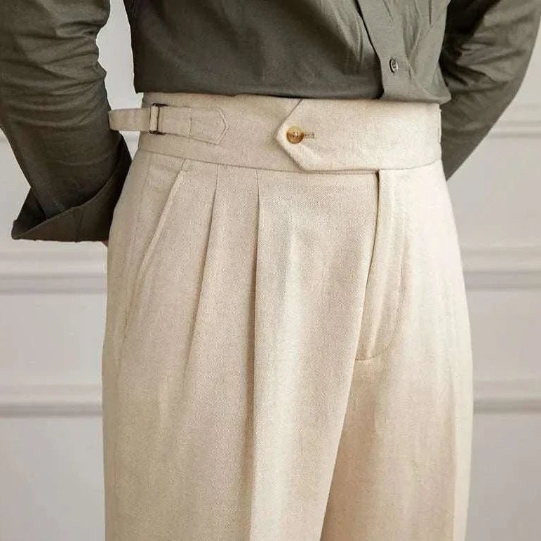 Antonios naples cotton - linen pants summer comfort fit - Antonios