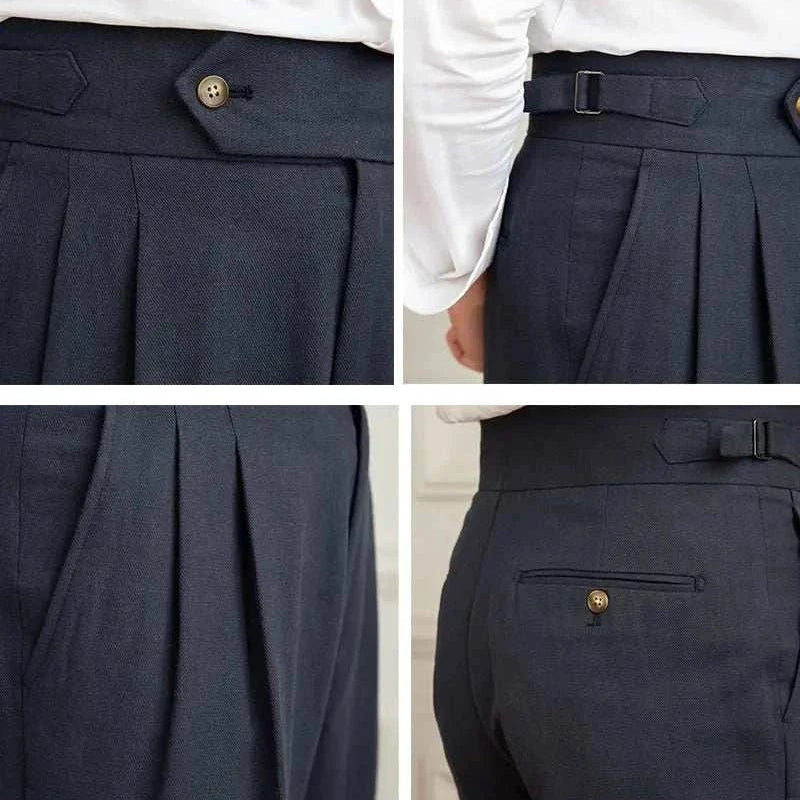 Antonios naples cotton - linen pants summer comfort fit - Antonios