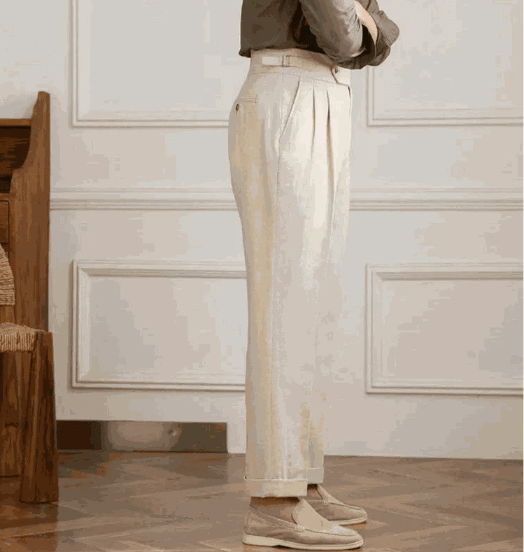 Antonios naples cotton - linen pants summer comfort fit - Antonios