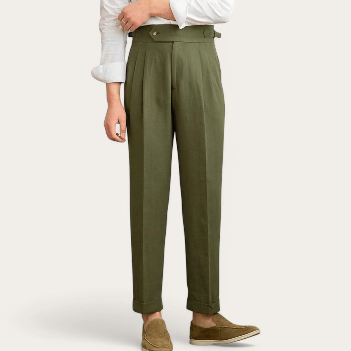 Antonios naples cotton - linen pants summer comfort fit - Antonios