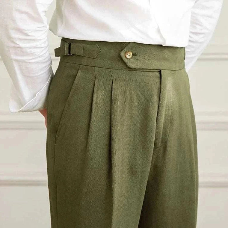 Antonios naples cotton - linen pants summer comfort fit - Antonios
