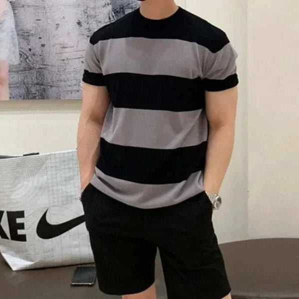 Antonios o - neck striped summer t-shirt - Antonios