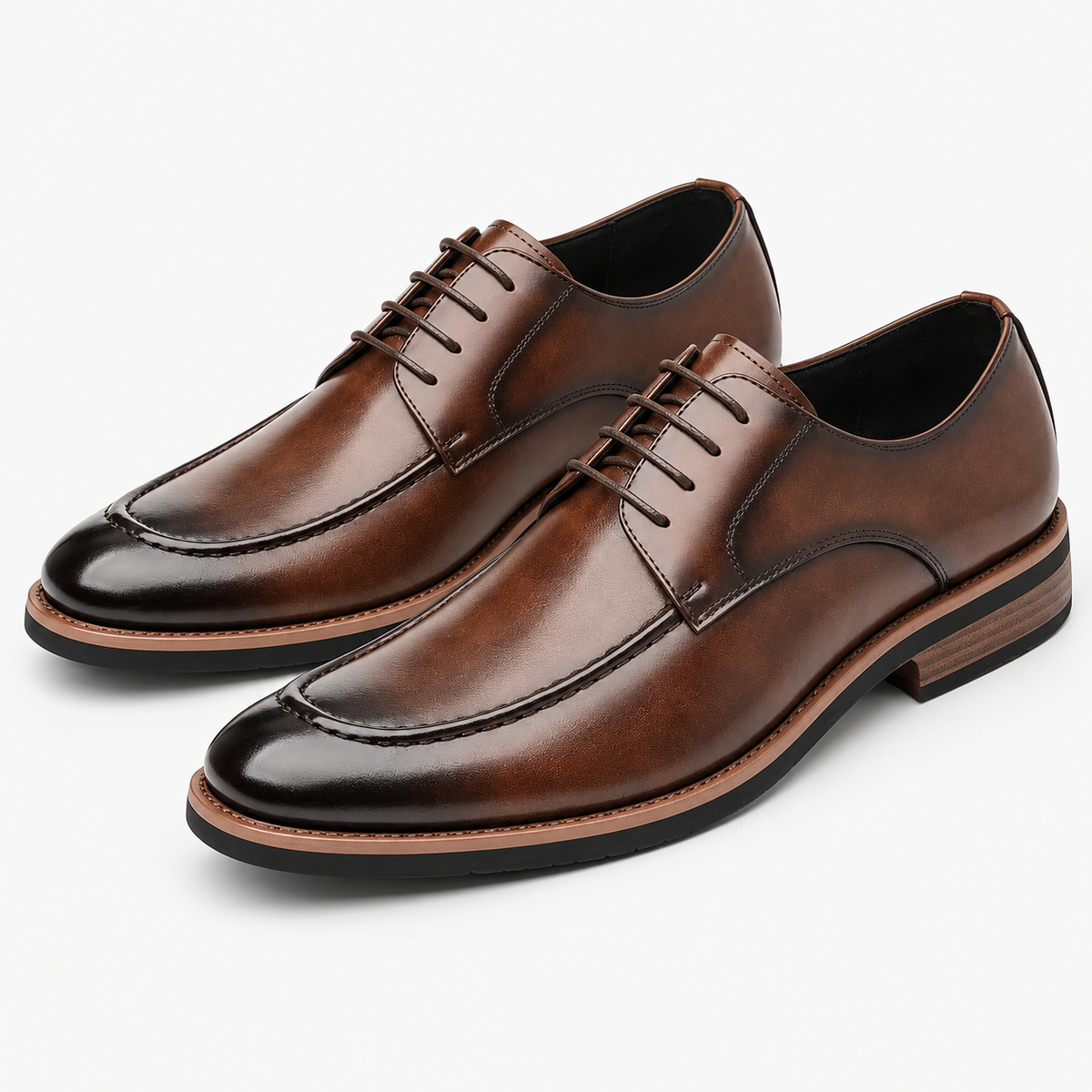 Leonardo oxford elegant shoes in brown, product-only cover
