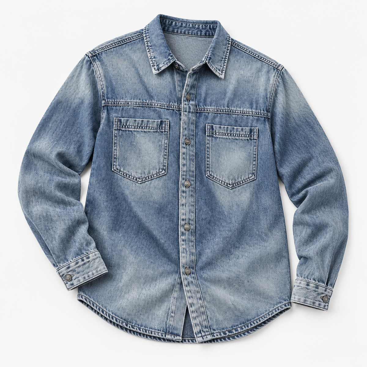 Leonardo classic denim jacket in blue, product-only cover