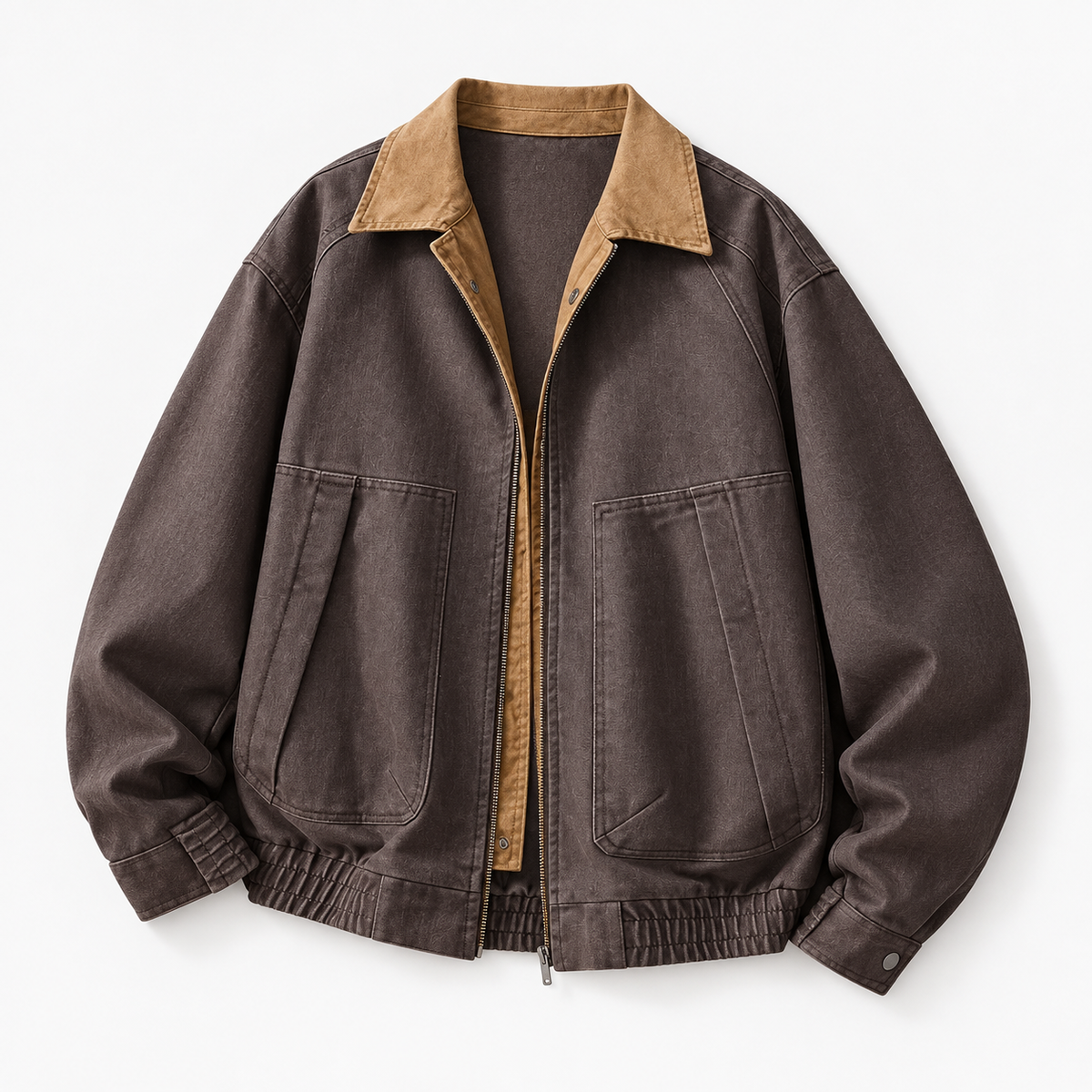 Leonardo american cargo jacket in brown, product-only cover