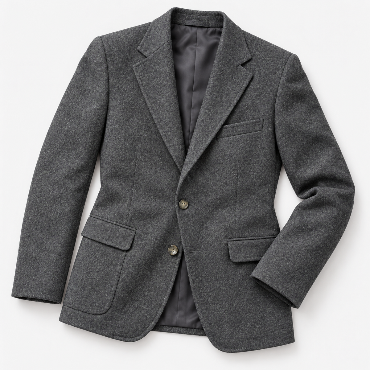 Leo slim fit elegant suit blazer in dark grey, product-only cover