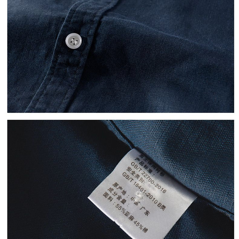 Antonios Short - sleeve Linen Shirt - Antonios