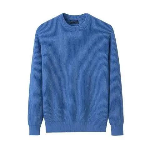 Antonios solid round neck knit sweater - Antonios