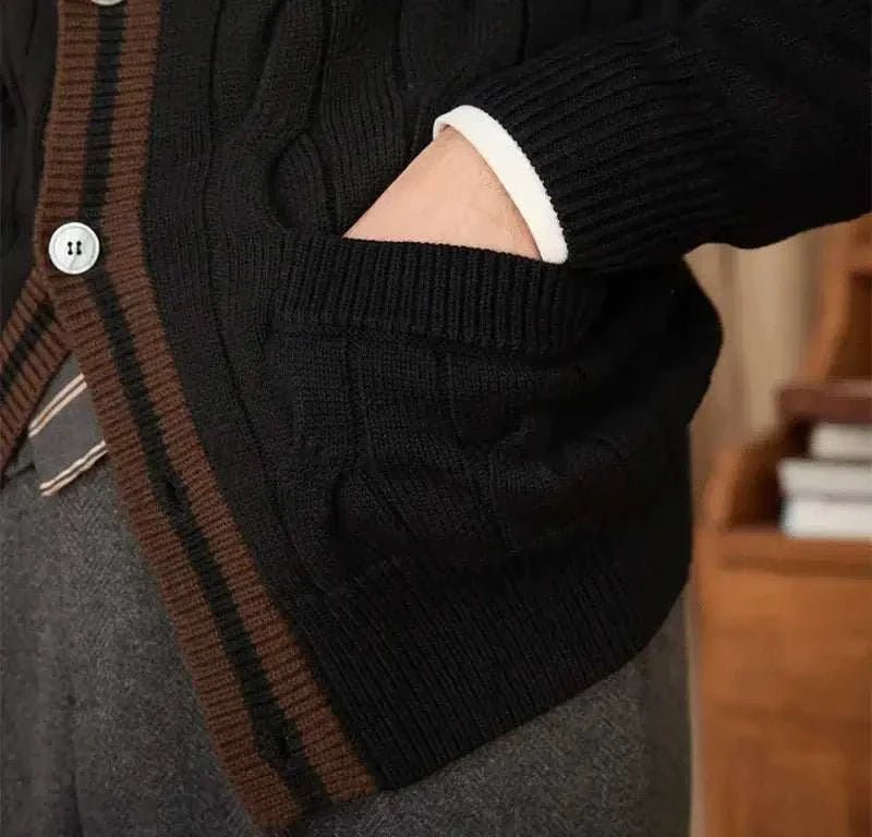 Antonios twisted knit cardigan italian vintage style - Antonios