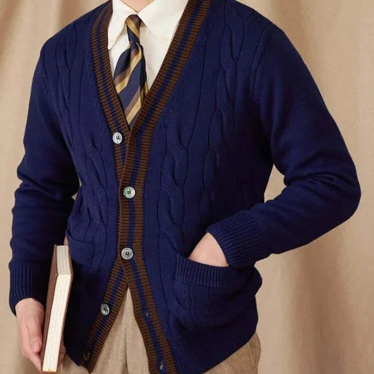 Antonios twisted knit cardigan italian vintage style - Antonios