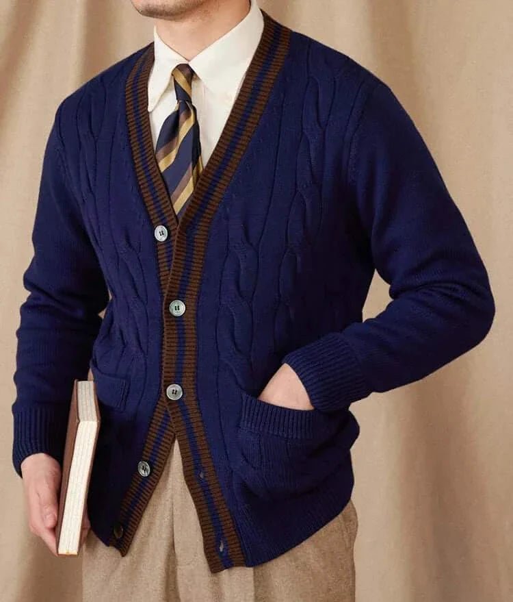 Antonios twisted knit cardigan italian vintage style - Antonios