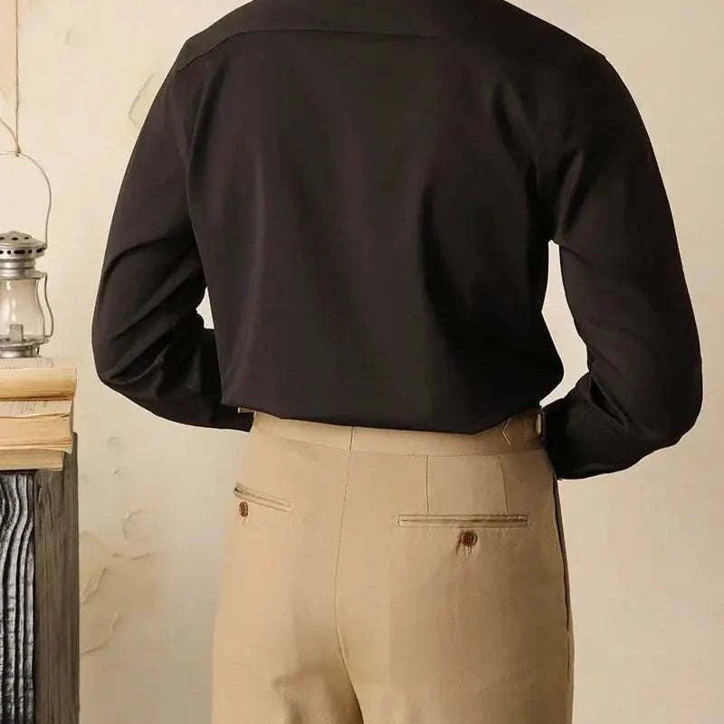 Antonios washed tuxedo shirt stylish office wear - Antonios