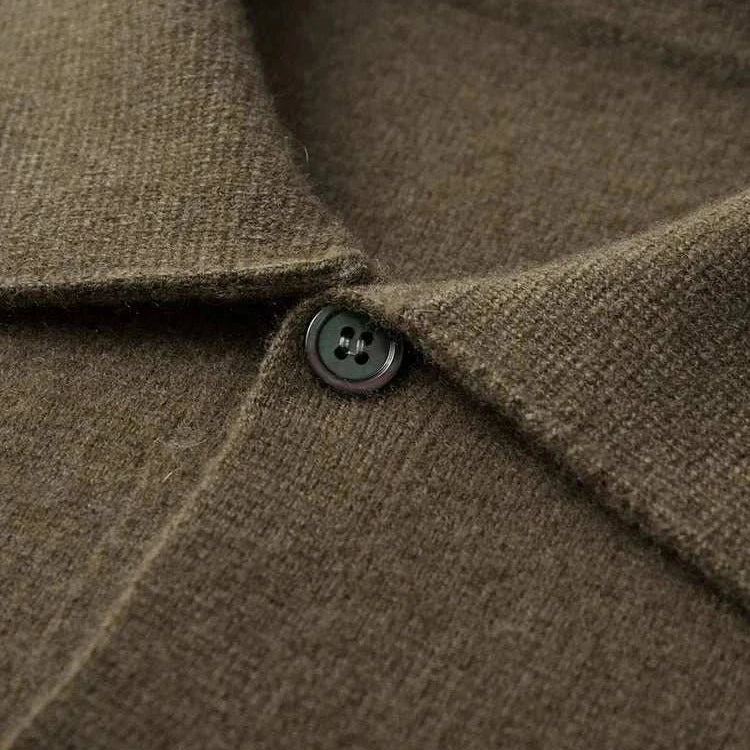 Antonios wool polo collar cardigan - Antonios