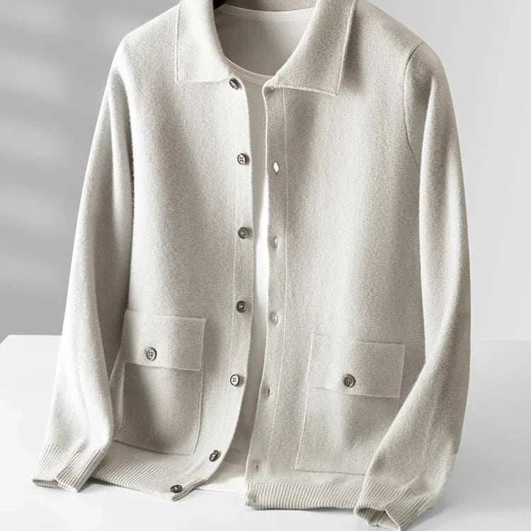 Antonios wool polo collar cardigan - Antonios