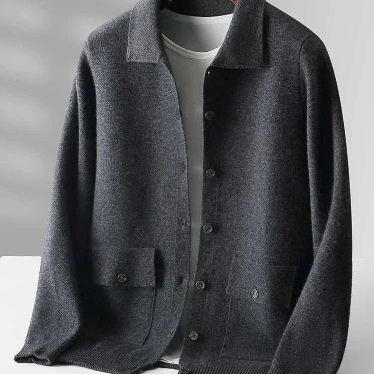 Antonios wool polo collar cardigan - Antonios