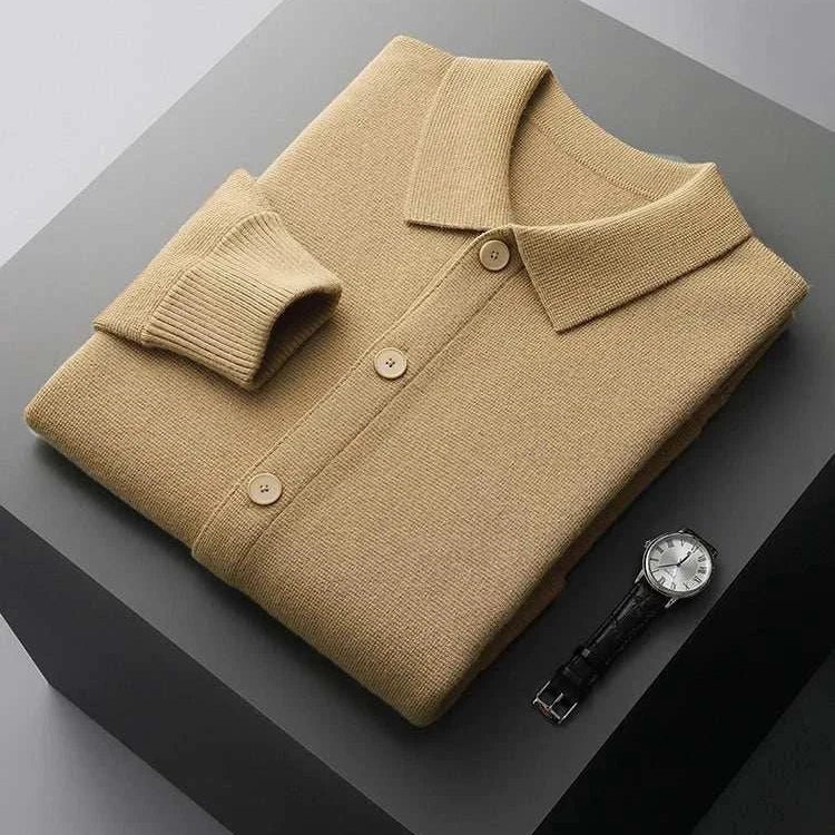 Antonios wool polo collar cardigan - Antonios