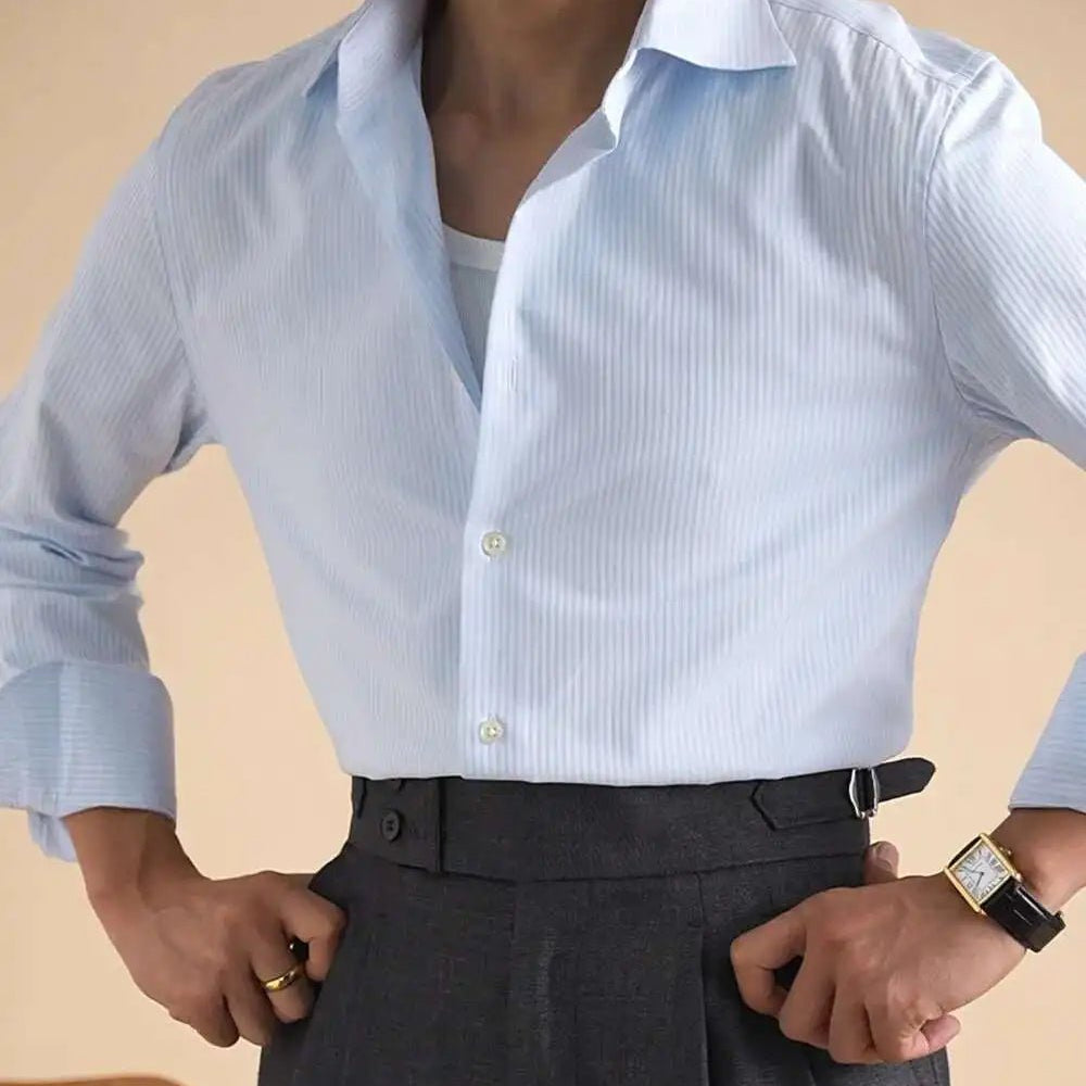 AntoniosClothing cotton business solid shirt - Antonios