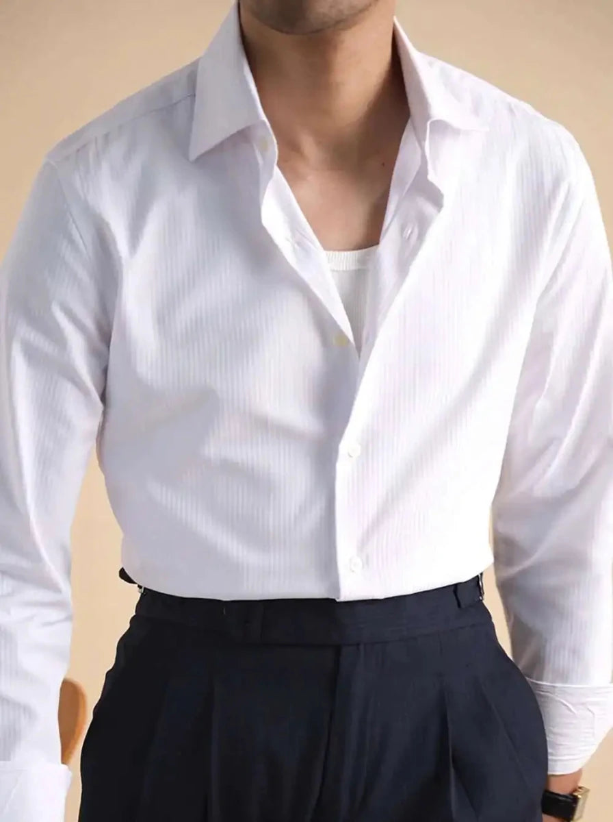 AntoniosClothing cotton business solid shirt - Antonios