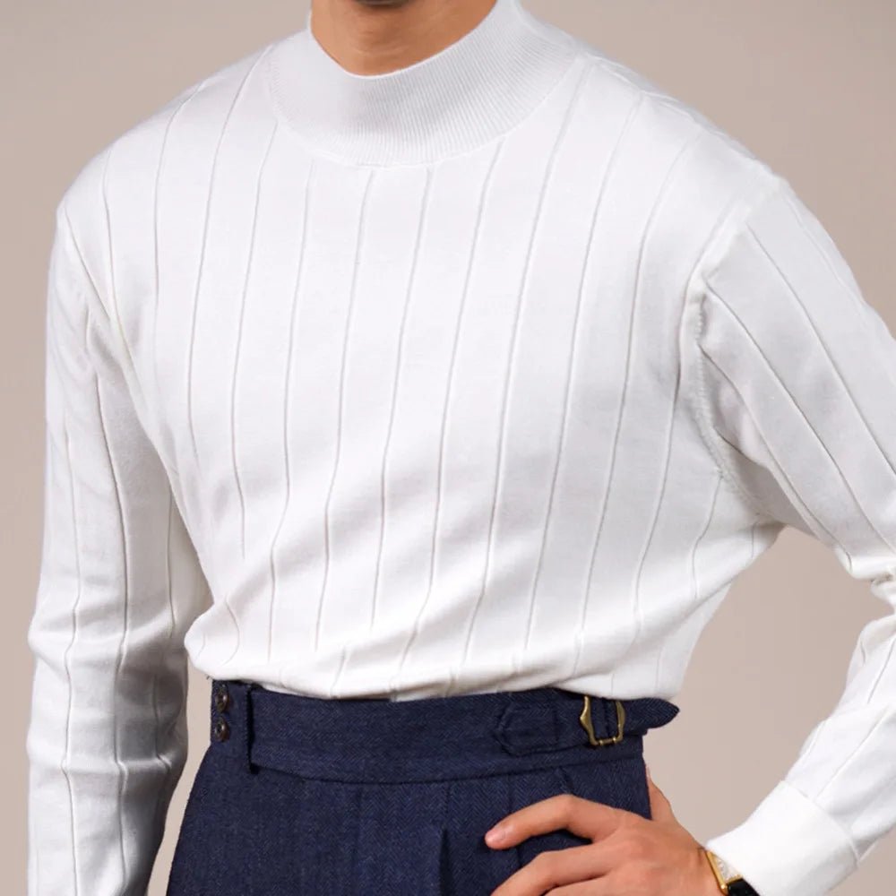 AntoniosClothing half turtleneck silk - wool sweater - Antonios