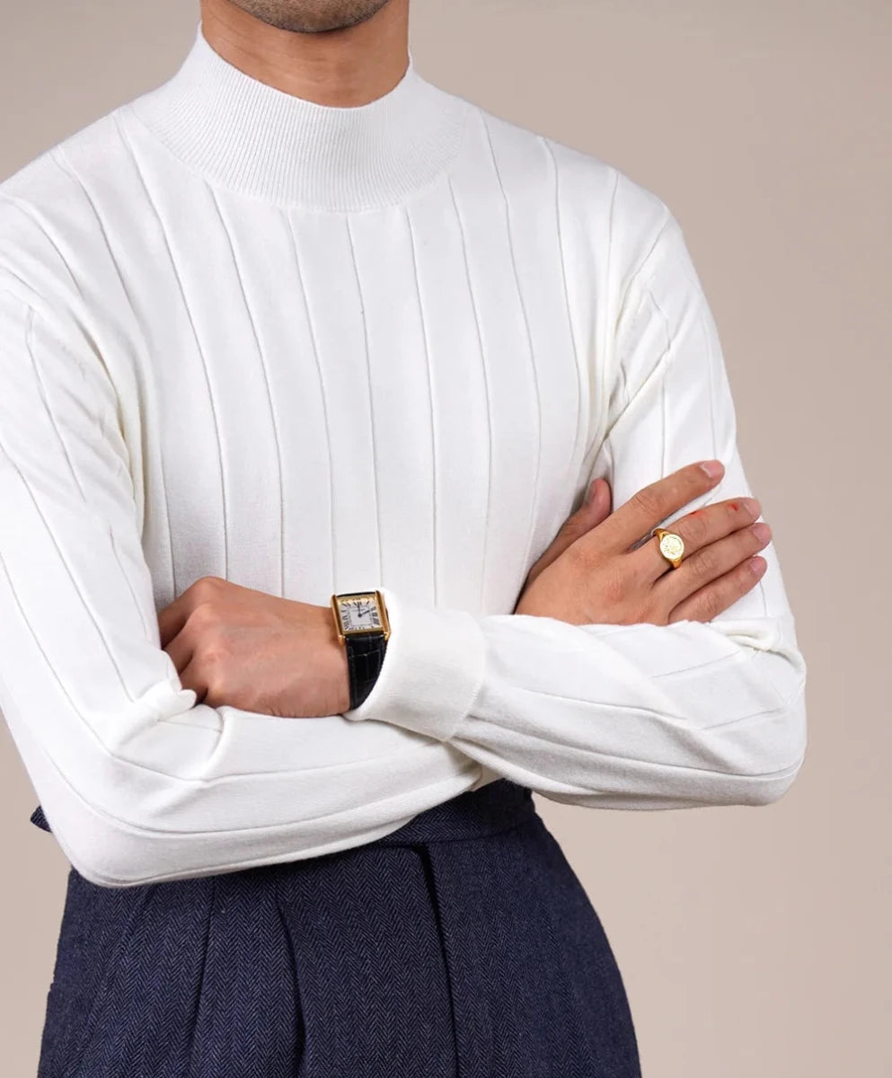 AntoniosClothing half turtleneck silk - wool sweater - Antonios