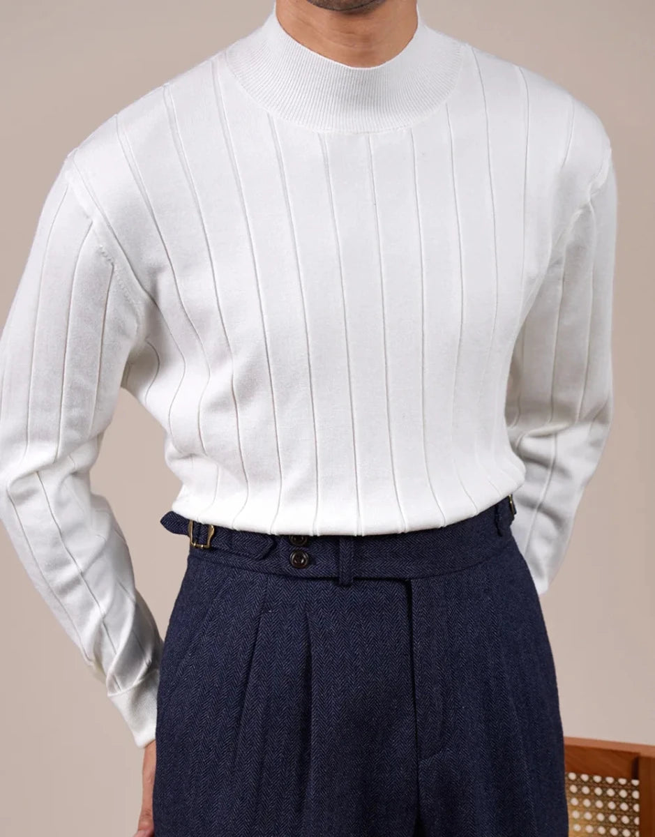 AntoniosClothing half turtleneck silk - wool sweater - Antonios