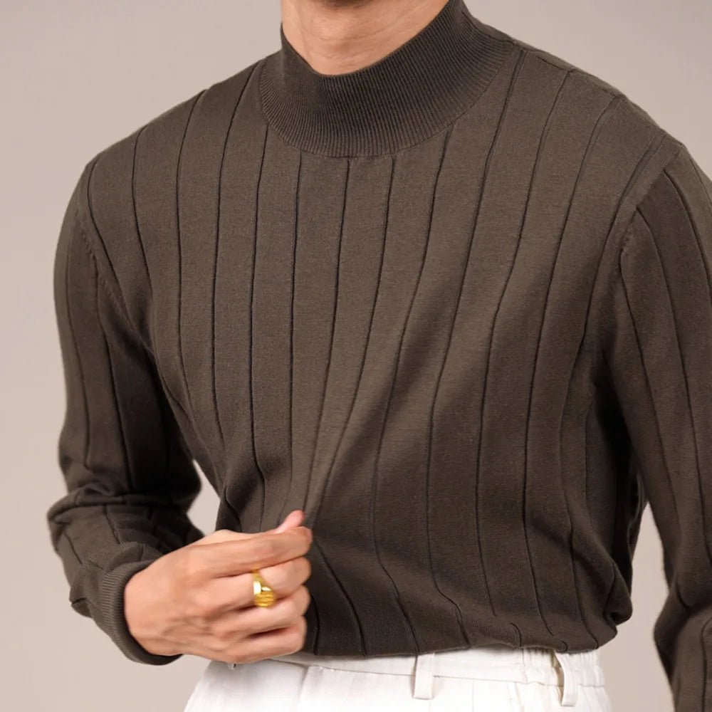 AntoniosClothing half turtleneck silk - wool sweater - Antonios