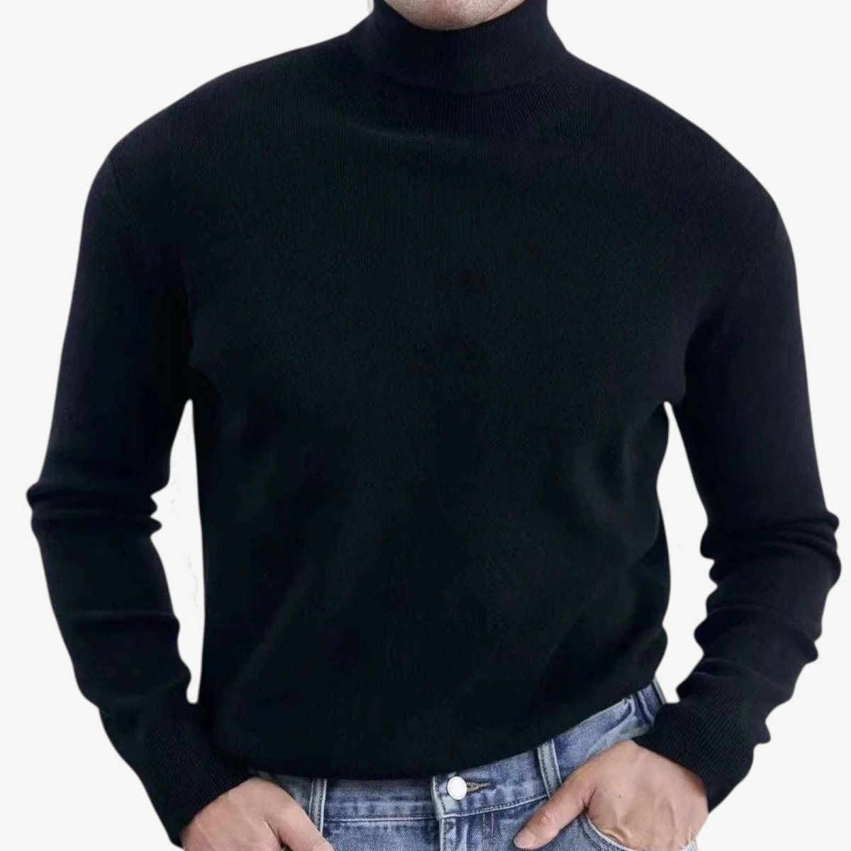 Autumn full black set (sweater+trousers+boots) - Antonios