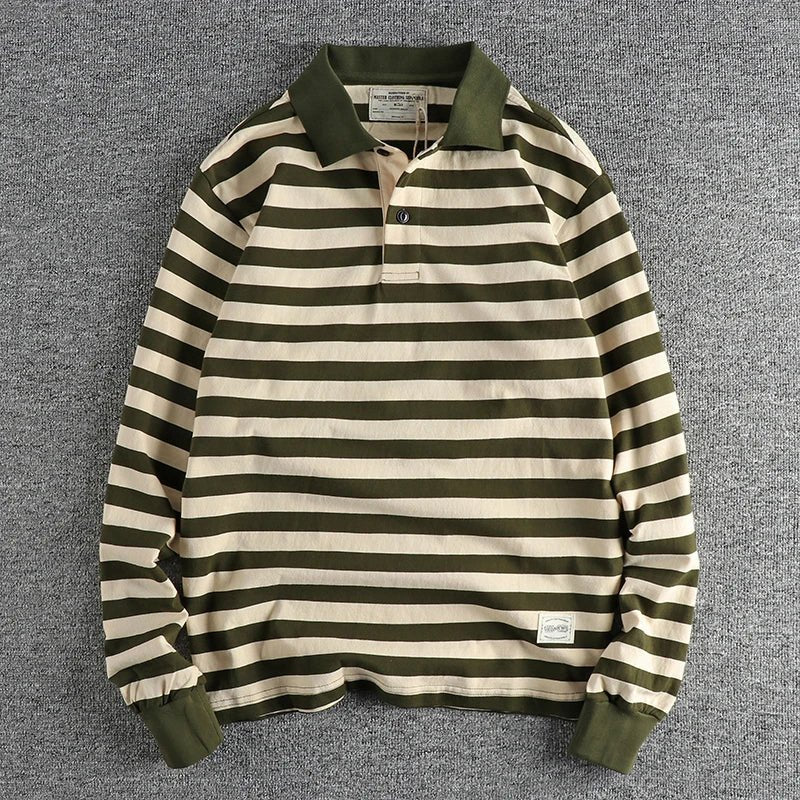 Autumn polo striped pullover - Antonios